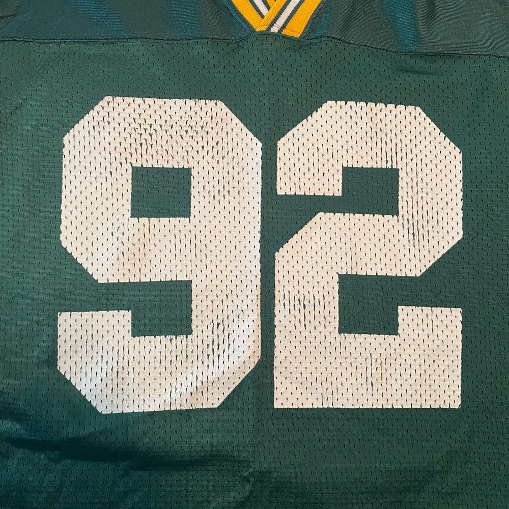 Reggie White #92 Green Bay Packers Football Jersey - Picture 3 of 5